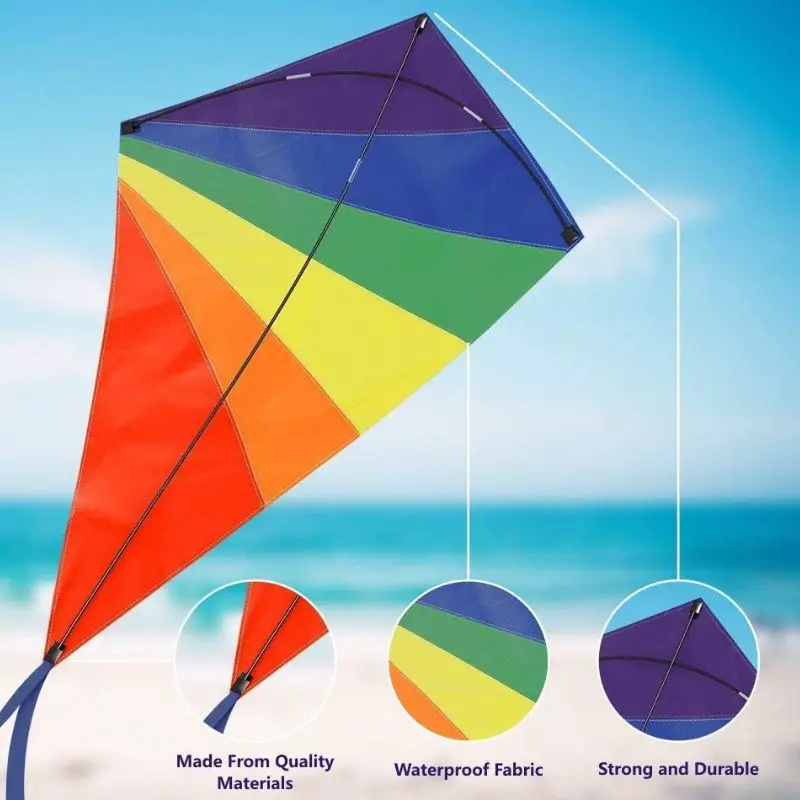 Diamond Rainbow Kite