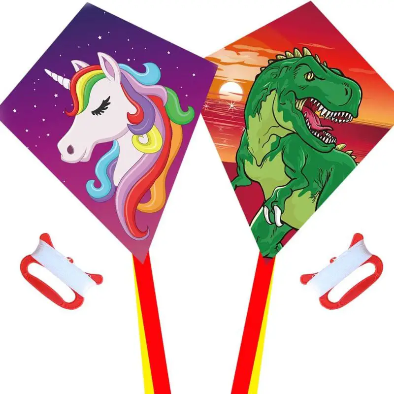 Diamond Kite Double Pack (Dinosaur / Unicorn)