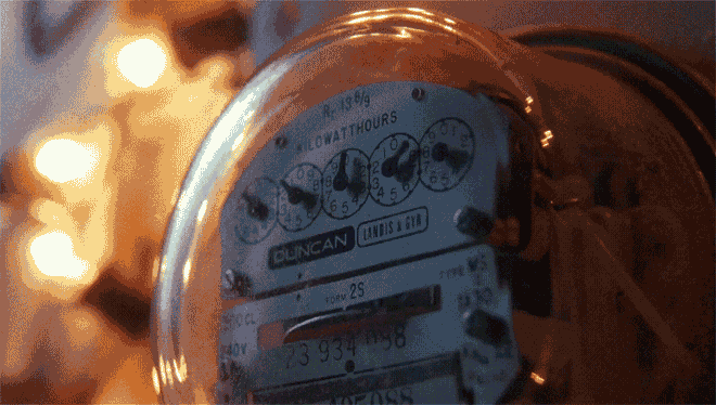 Animated Gif of an electric meter